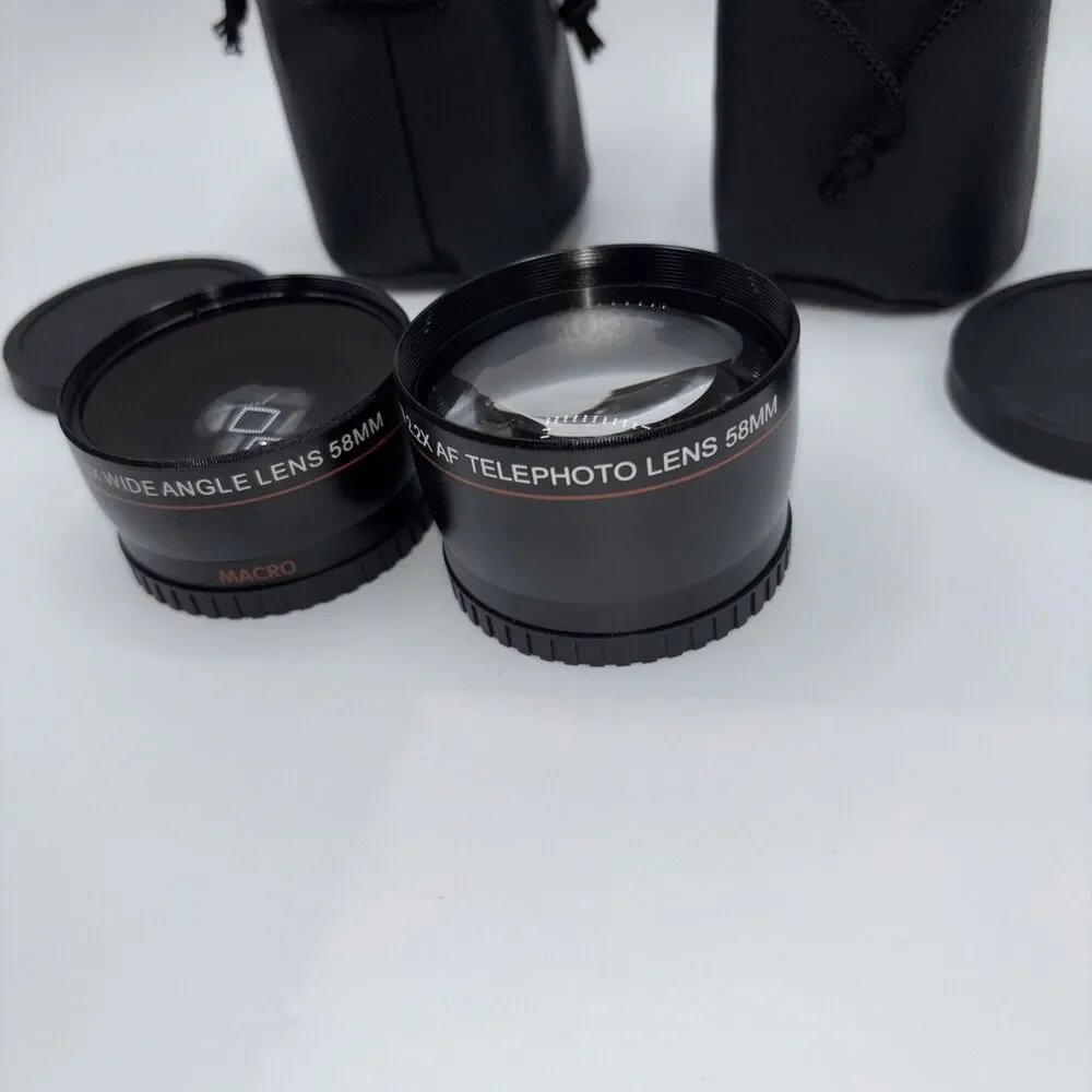 Commander Optics 0.43x HD 58mm Wide Angle Lens + 2.2x HD 58mm Telephoto Lens